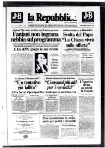 162 Processo UCC. Roma, a pentiti e dissociati durissime condanne in Assise. La Repubblica 24 novembre 1982