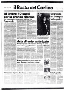 166 . Il Resto del Carlino. 15 aprile 1983