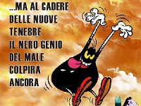 ... ma al cadere delle nuove tenebre il nero genio del male colpirà ancora  adesivo 12