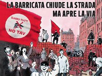 La barricata chiude la strada ma apre la via  adesivo 2
