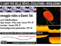 3 canti per delle rêves+évolutions=rivoluzioni  omaggio videa a Gianni Toti