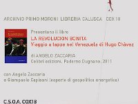 Presentazione libro "La revolucion bonita"