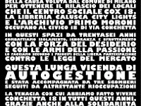 Qui siamo e qui resteremo. Manifesto  Flyer 'Qui siamo e qui resteremo'