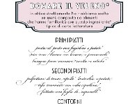 Menu cena serata in ricordo di Carlo Oliva